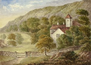 Country Manor House by Elizabeth Murray Oil Painting