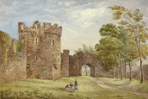Gateway, Beauman's Castle Oil painting by Elizabeth Murray