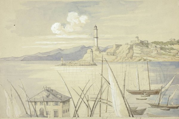 Main Product Photo of Genoa from the Croce di Malta  Painting by Elizabeth Murray