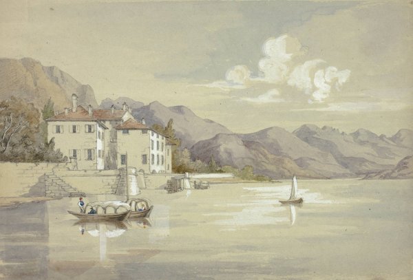 Majolica, Lake Como  by Elizabeth Murray - Hand-Painted Oil Painting Reproduction