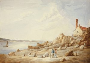 Rocky Shore by Elizabeth Murray Oil Painting