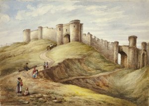 Scarborough Castle by Elizabeth Murray Oil Painting