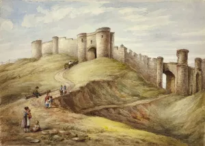 Scarborough Castle Oil painting by Elizabeth Murray