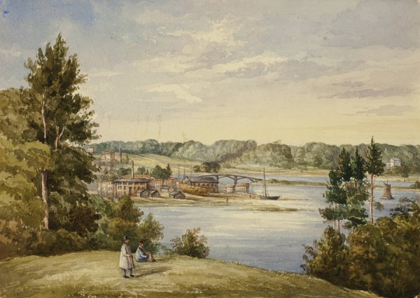 Main Product Photo of View from Sydney  Painting by Elizabeth Murray