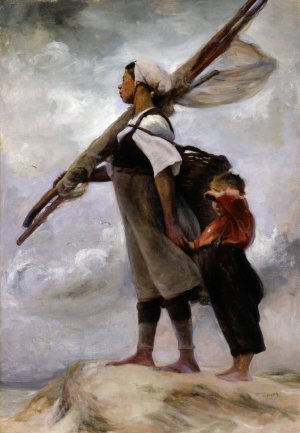 Fisher Girl of Picardy by Elizabeth Nourse Oil Painting