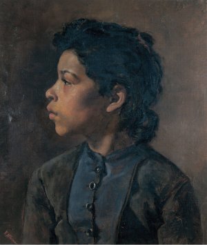 Head of a Girl by Elizabeth Nourse Oil Painting