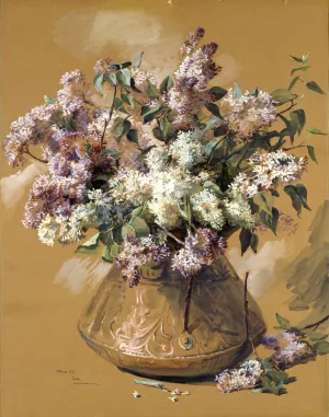 Lilacs by Elizabeth Nourse Oil Painting