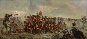 Quatre Bras, 1815 by Elizabeth Thompson Oil Painting
