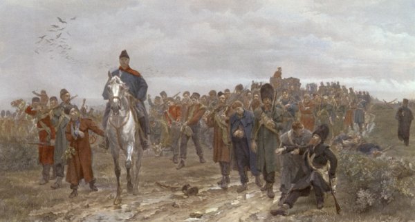 The Return From Inkerman by Elizabeth Thompson - Hand-Painted Oil Painting Reproduction