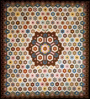 Honeycomb Quilt by Elizabeth Van Horne Clarkson Oil Painting