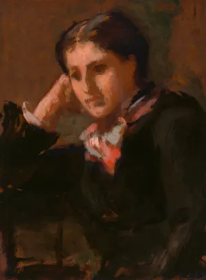 Charlotte Perkins Stetson Gilman by Ellen Day Hale Charlotte Perkins Stetson Gilman by Ellen Day Hale Oil Painting