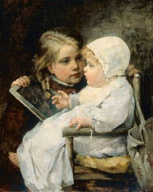 The Young Artist by Ellen Kendall Baker Oil Painting