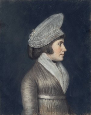 Mrs. John Bard by Ellen Sharples Oil Painting