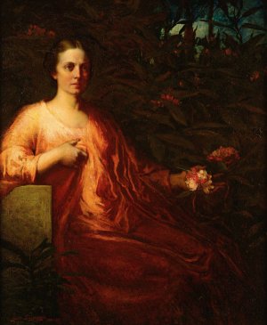 My Lady Rhododendron by Elliott Daingerfield Oil Painting