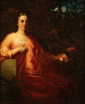 My Lady Rhododendron by Elliott Daingerfield Oil Painting