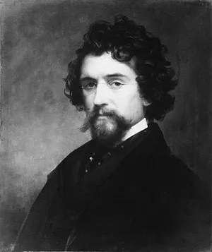 Mathew B. Brady Oil painting by Elliott Charles Loring