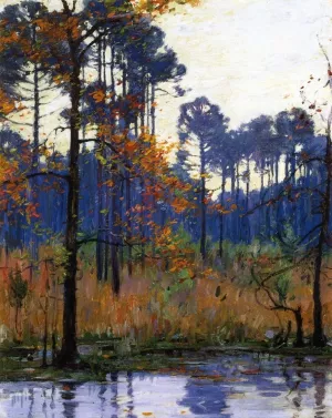 Winter in Southern Louisiana by Ellsworth Woodward - Oil Painting Reproduction