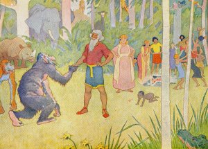 In the jungle by Elmer Boyd Smith Oil Painting