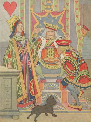 The knave of hearts, brought back the tarts, and vowed he'd steal no more by Elmer Boyd Smith Oil Painting