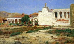 Capistrano Mission by Elmer Wachtel - Oil Painting Reproduction
