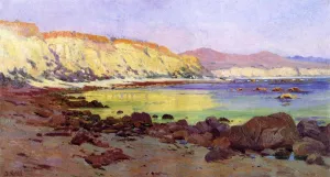 San Juan Bluffs, Dana Point painting by Elmer Wachtel