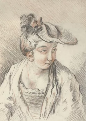 Vrouwenkop by Elzenerus Helmigh Vrouwenkop by Elzenerus Helmigh Oil Painting