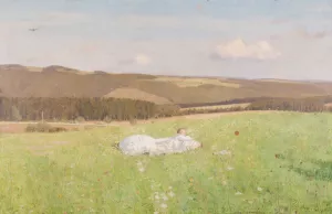 Sommeridyll by Emanuel Baschny Oil Painting