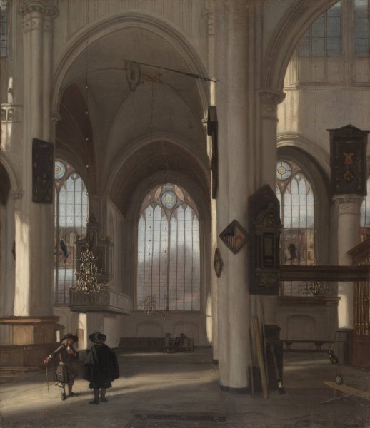 Interior of a Church  by Emanuel De Witte - Hand-Painted Oil Painting Reproduction
