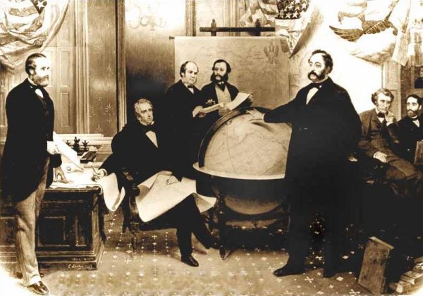 Main Product Photo of Alaska Purchase Painting by Emanuel Gottlieb Leutze
