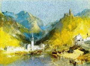 Harbor Scene Oil painting by Emanuel Gottlieb Leutze