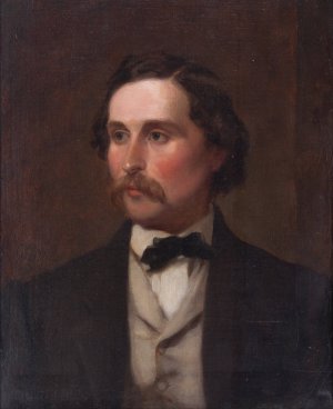 Nathan Flint Baker by Emanuel Gottlieb Leutze Oil Painting