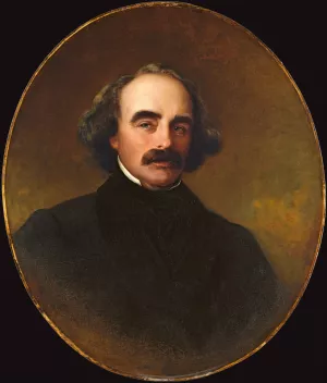 Nathaniel Hawthorne by Emanuel Gottlieb Leutze Oil Painting