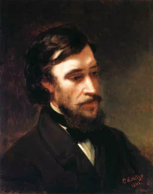Portrait of Sanford Robinson Gifford by Emanuel Gottlieb Leutze Oil Painting