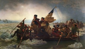 Washington Crossing the Delaware by Emanuel Gottlieb Leutze Oil Painting