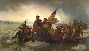 Washington Crossing the Delaware by Emanuel Gottlieb Leutze - Oil Painting Reproduction