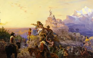 Westward the Course of Empire Takes Its Way by Emanuel Gottlieb Leutze Oil Painting