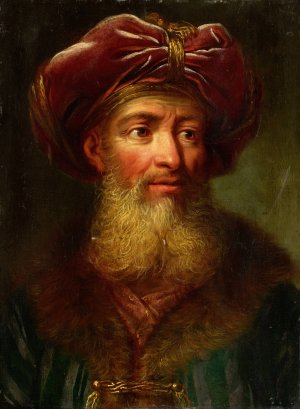 Bern Study Head by Emanuel Handmann Basel Oil Painting