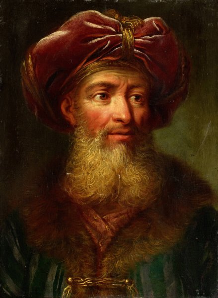 Bern Study Head  by Emanuel Handmann Basel - Hand-Painted Oil Painting Reproduction