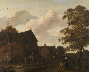 The watering place by Emanuel Murant Oil Painting