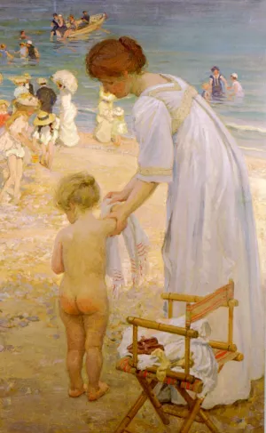 The Bathing Hour by Emanuel Phillips Fox - Oil Painting Reproduction