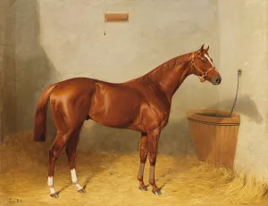 Lord Bobs im Stall Oil painting by Emil Adam