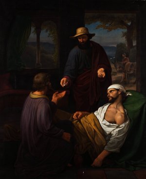 The Good Samaritan by Emil Andersen Oil Painting