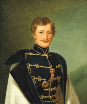 Portrait of Hartvig Frederik Emil Benzon by Emil Baerentzen Oil Painting