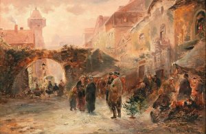 At Christmas Time by Emil Barbarini Oil Painting