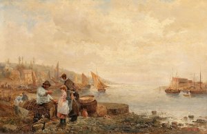 The Fisherman's Tales by Emil Barbarini Oil Painting