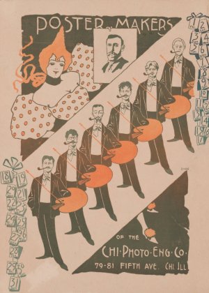 Poster makers of the Chicago Photo Engraving Co. by Emil Biorn Oil Painting