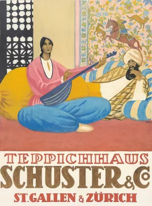 Teppich-Haus, Schuster and Co by Emil Cardinaux Oil Painting