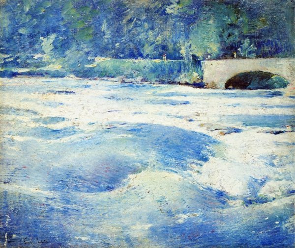 Main Product Photo of Above Niagara Falls Painting by Emil Carlsen