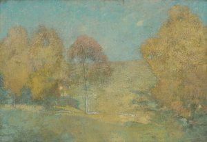 Autumn Morning-Fading Moon by Emil Carlsen Oil Painting