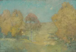 Autumn Morning-Fading Moon by Emil Carlsen Oil Painting